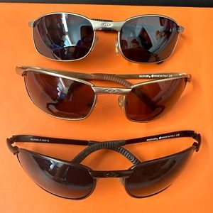 Vintage Killer Loop metal Sunglasses Italy, Oval & rectangular Bausch & Lomb LOT